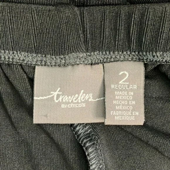 Chico’s Travelers Slinky Knit Wide Leg Pants - Picture 6 of 9